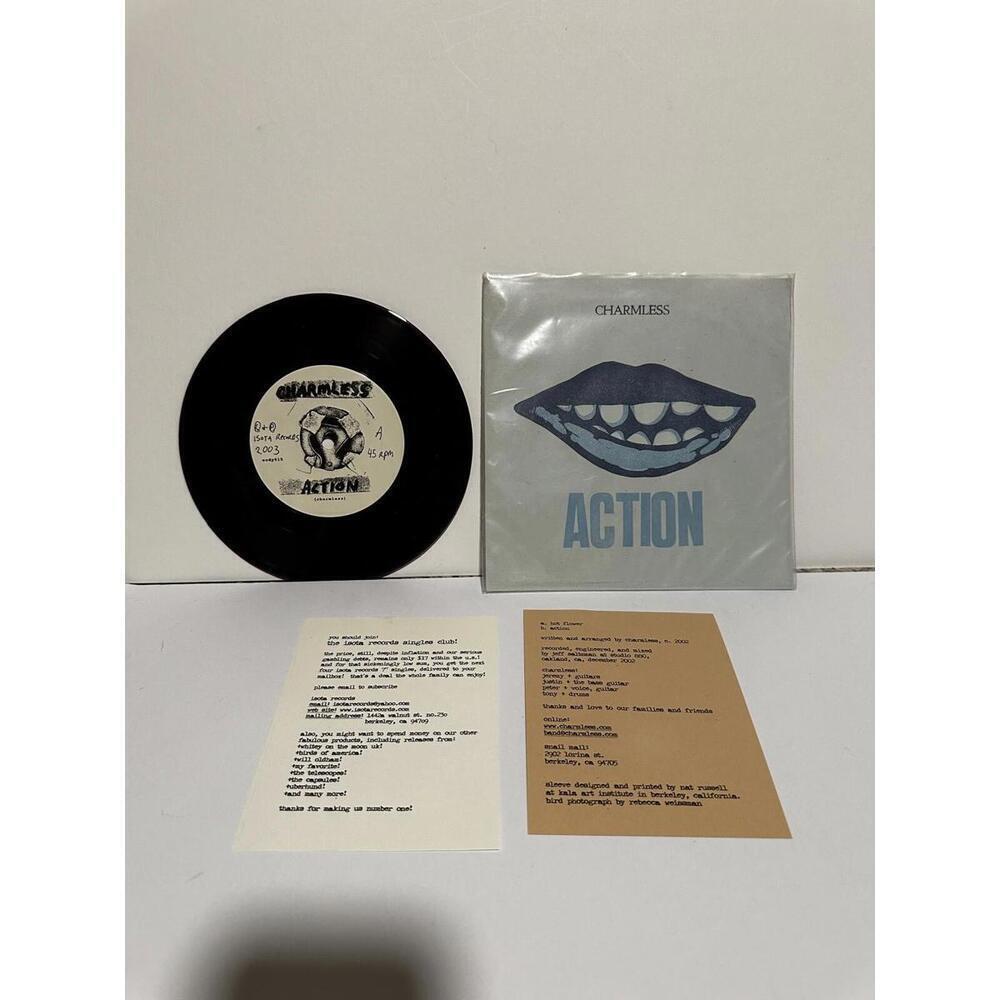 Charmless "Action" 7 inch PURPLE vinyl record LIMITED to 500